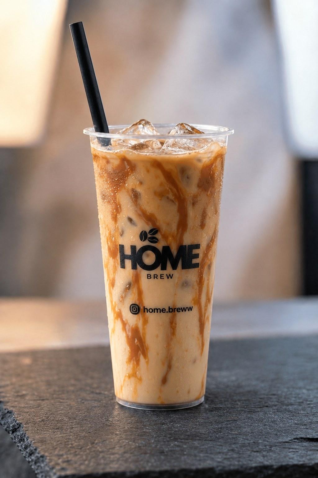 Lotus iced latte